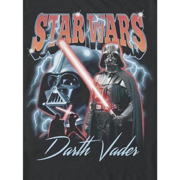 Star Wars Three Vader Moon Darth Vader Mens Graphic Crew Neck T-Shirt Size XL - Picture 3 of 5